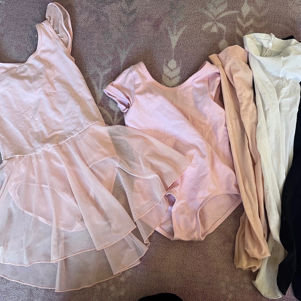 Girls 4/5 Ballet Leotards and Tights